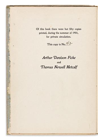 FICKE, ARTHUR and METCALF, TOM. Their Book.